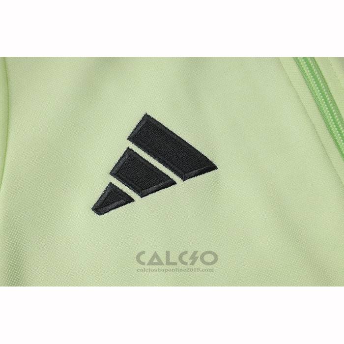 Tuta da Track di Giacca Real Madrid Bambino 2025-2026 Verde Nero